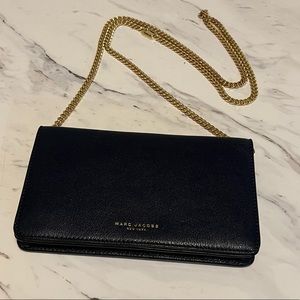 Marc Jacobs navy clutch